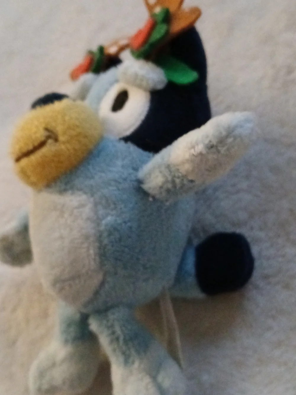 💚  BLUEY Plush Bag Charm Keychain with Reindeer Antler